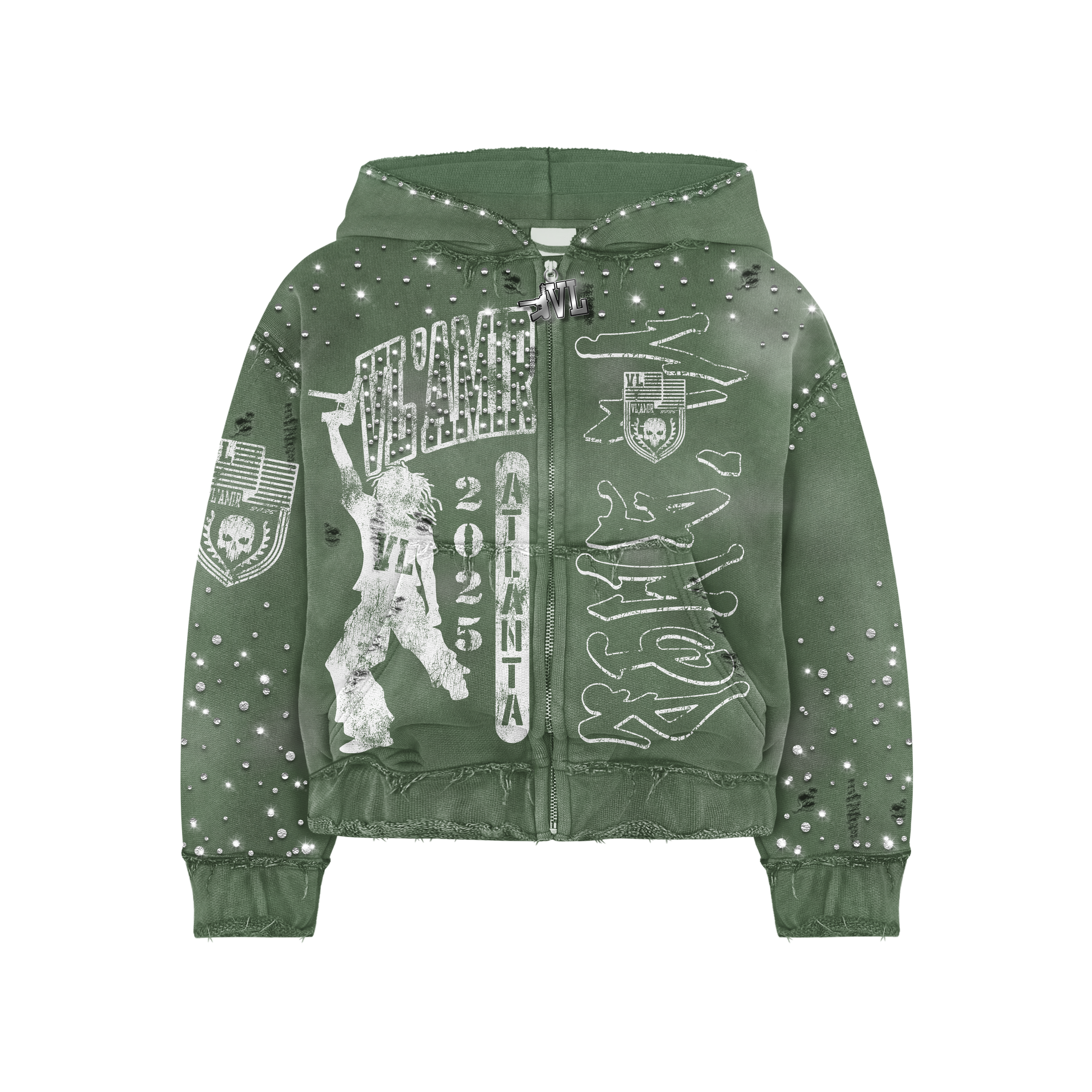 VL'AMIR GREEN ZIP-UP