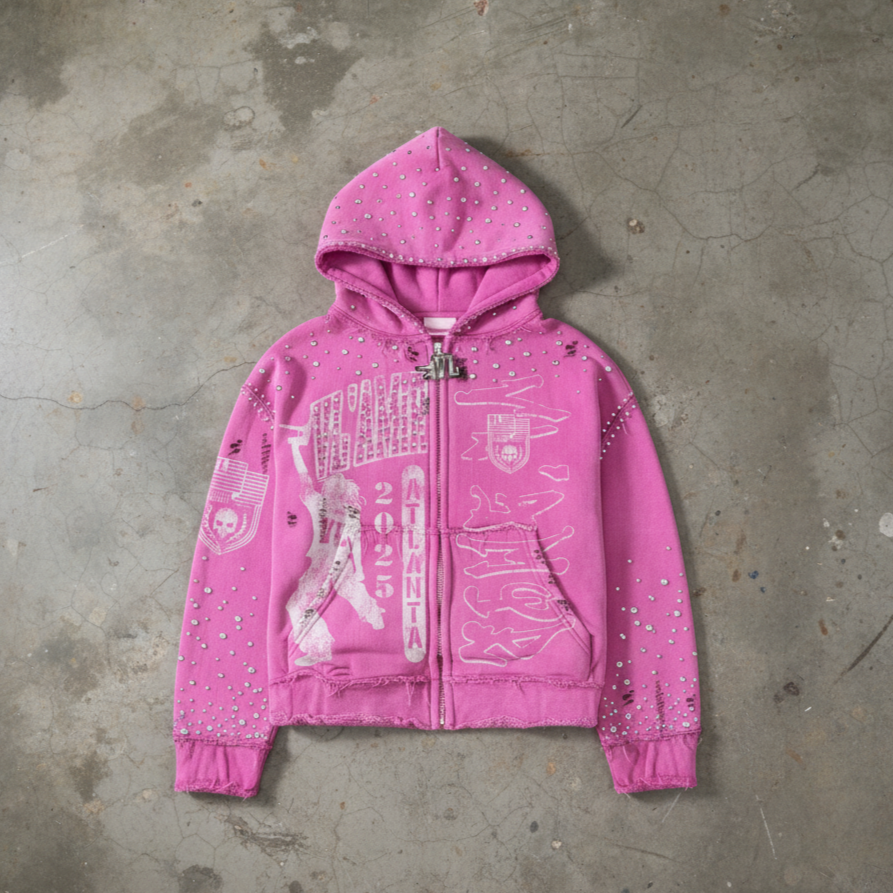 VL'AMIR PINK ZIP-UP